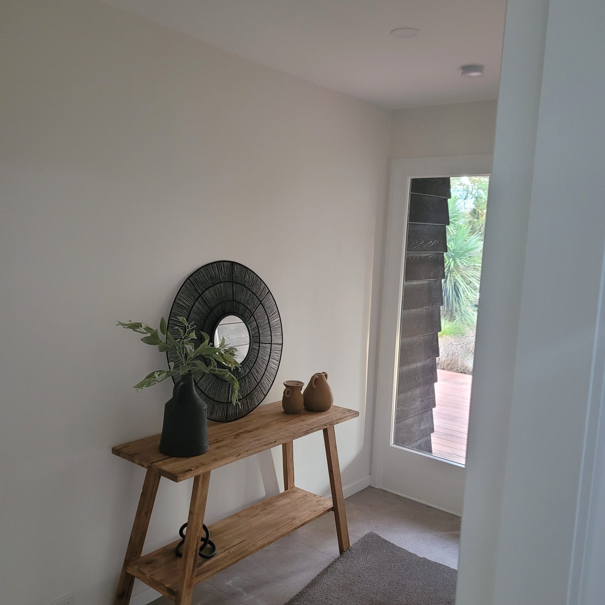 Repainted entry styled with a console table